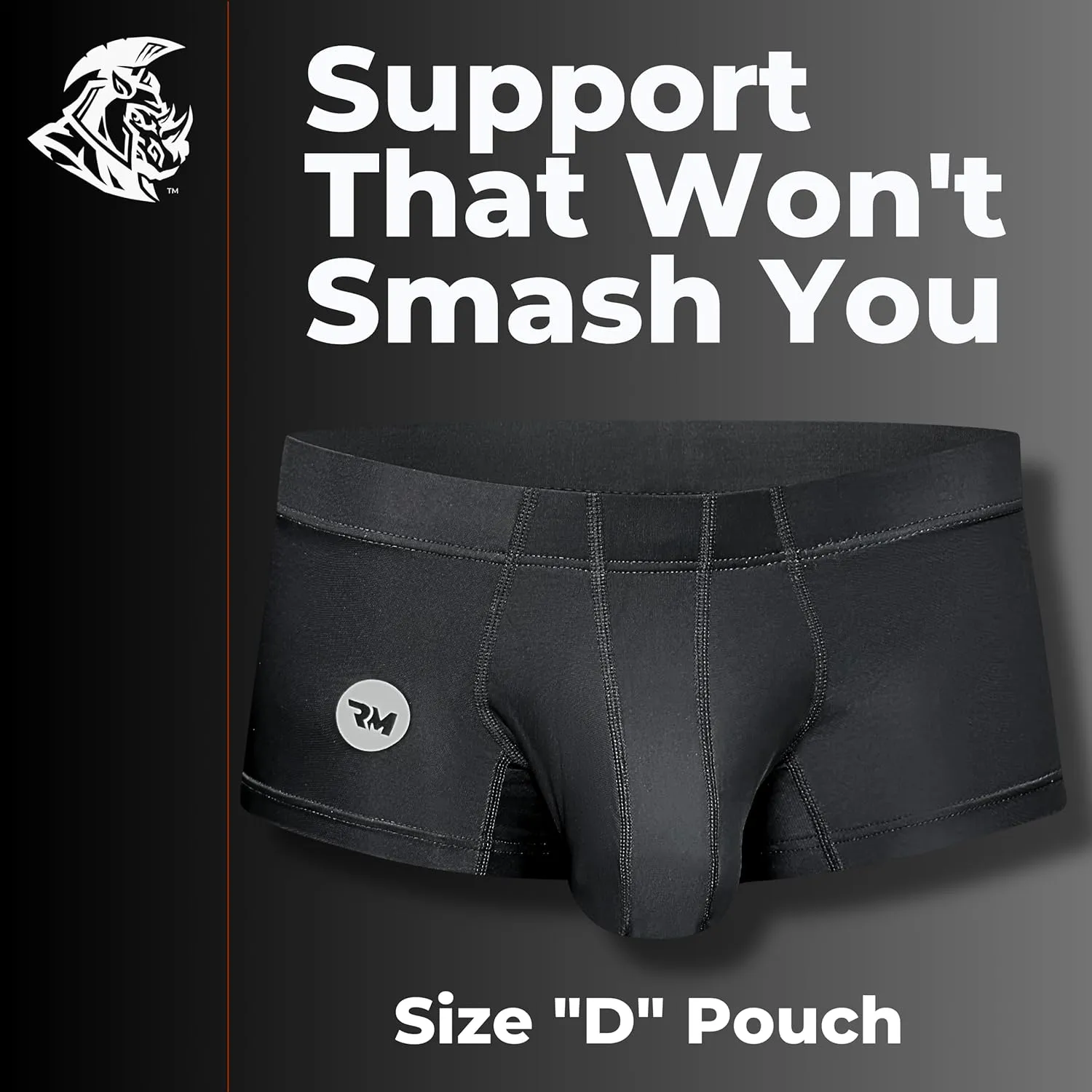 Real Men Bulge Enhancing Pouch Underwear for Men – 1 or 4 Pack Nylon 3 Inches- Ice Silk Mens Boxer Briefs ABCD Pouches XS-5XL