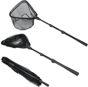 RESTCLOUD Fishing Landing Net with Telescoping Pole Handle, Fishing net Freshwater for Kids Men Women, Extend to 40-63 Inches