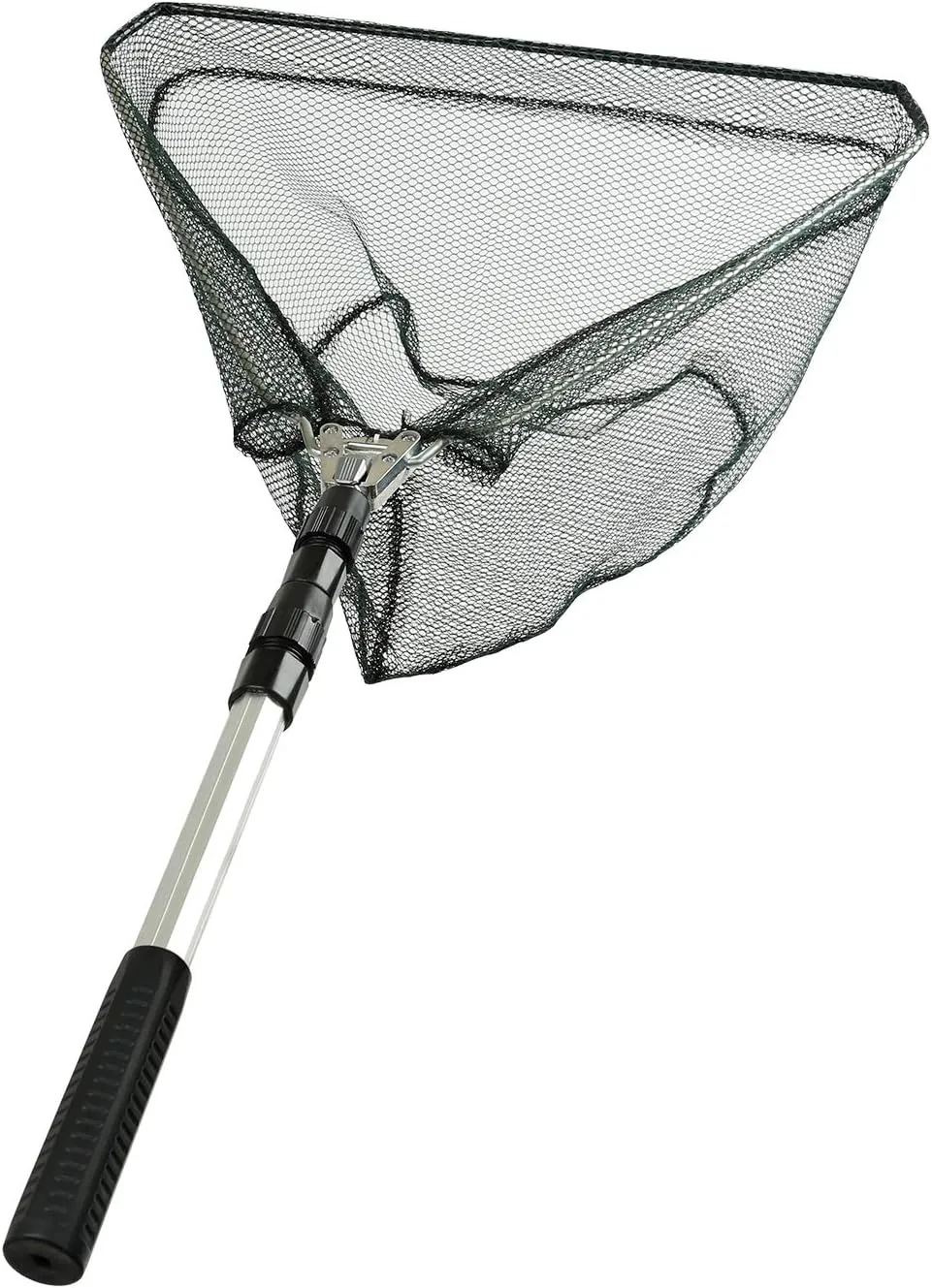 RESTCLOUD Fishing Landing Net with Telescoping Pole Handle, Fishing net Freshwater for Kids Men Women, Extend to 40-63 Inches