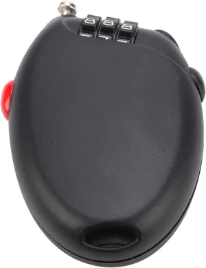 Retractable Cable Lock, Bicycle Security Password Padlock Wire Rope Safety Combination Lock Anti Theft Protection for Outdoor Travel Cases Luggage Backpacks Cycling Helmets Bike Strollers Sports Bags