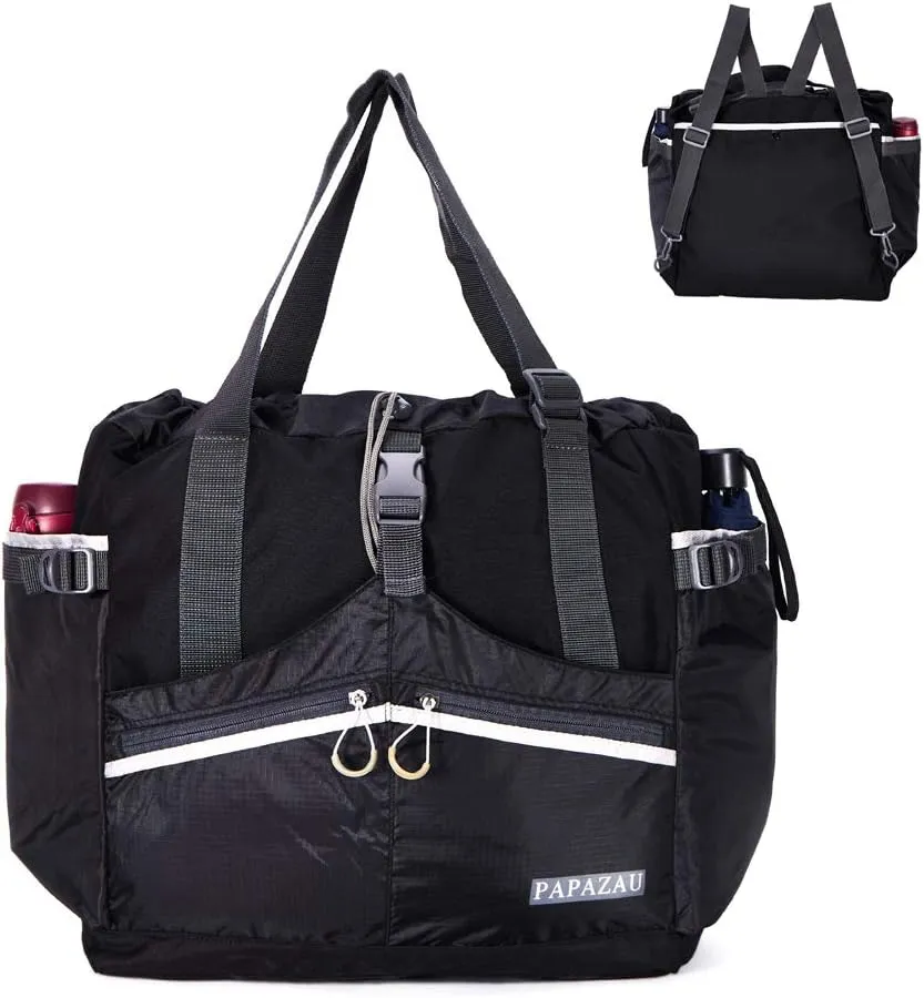 Rfid Travel Tote Bag 40L Convertible Beach Tote Backpack