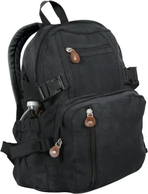 Rothco Black Vintage Compact Backpack