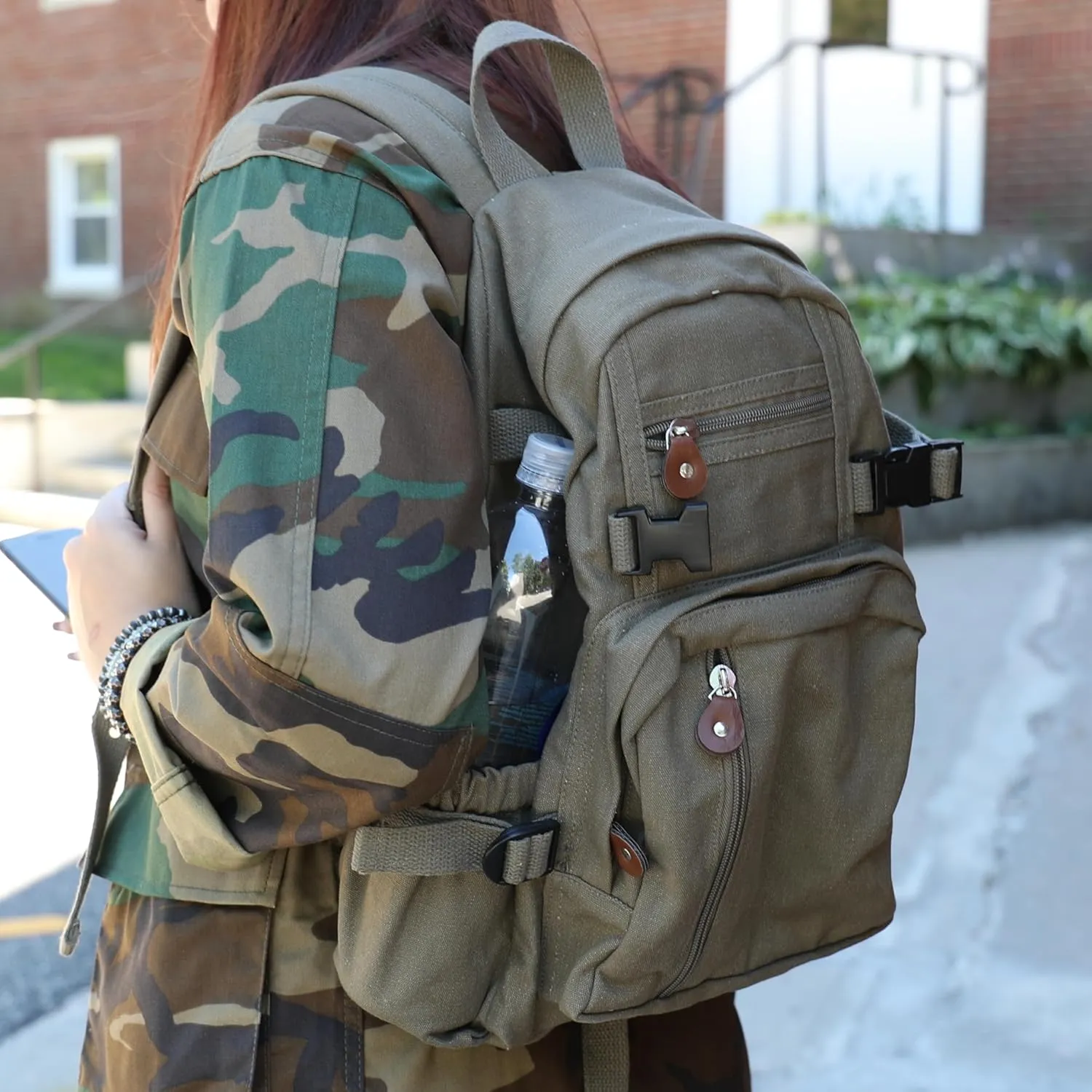 Rothco Black Vintage Compact Backpack