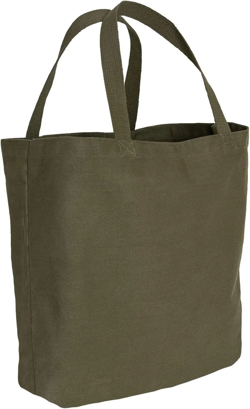 Rothco Canvas Camo And Solid Tote Bag - Casual Tote Reusable Grocery Bag for Work and More