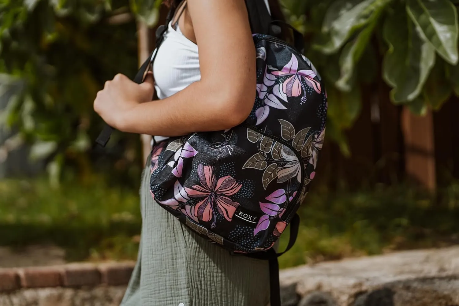 Roxy Women Always Core Mini Backpack, Anthracite The Moves Floral, One Size