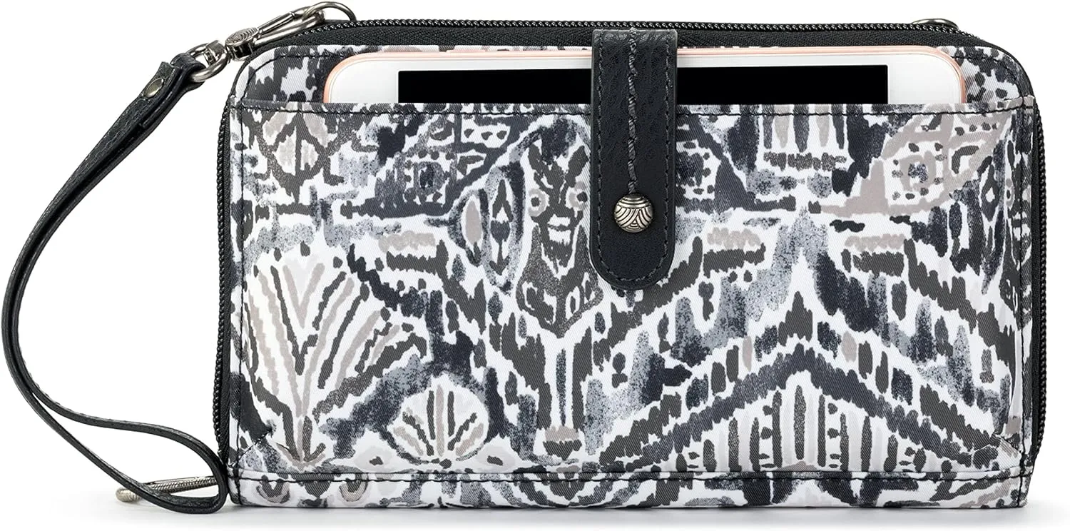 Sakroots Smartphone Crossbody Bag in Eco-Twill, Convertible Purse with Detachable Wristlet Strap with Phone Wallet Pockets