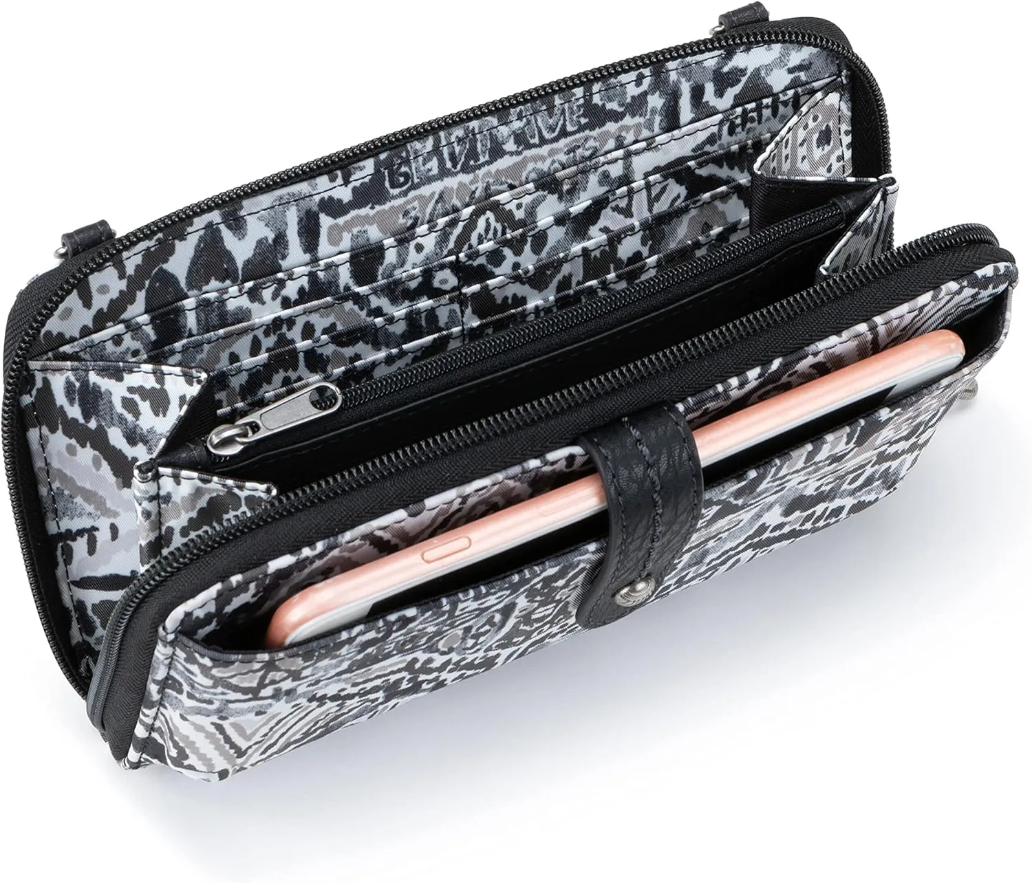 Sakroots Smartphone Crossbody Bag in Eco-Twill, Convertible Purse with Detachable Wristlet Strap with Phone Wallet Pockets