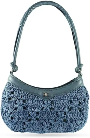 Sam Edelman Layla Floral Raffia Shoulder Bag