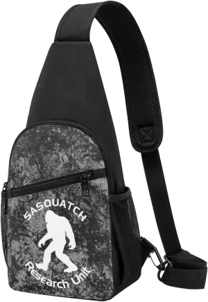 Sasquatch Research Unit Sling Bag Crossbody Backpack Shoulder Casual Daypack Bags for Men Women