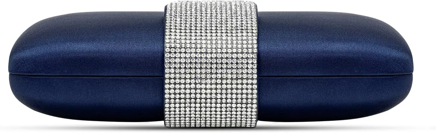 Satin Rhinestones Evening Bags Party Bridal Clutch Purse For Women Prom Clutch