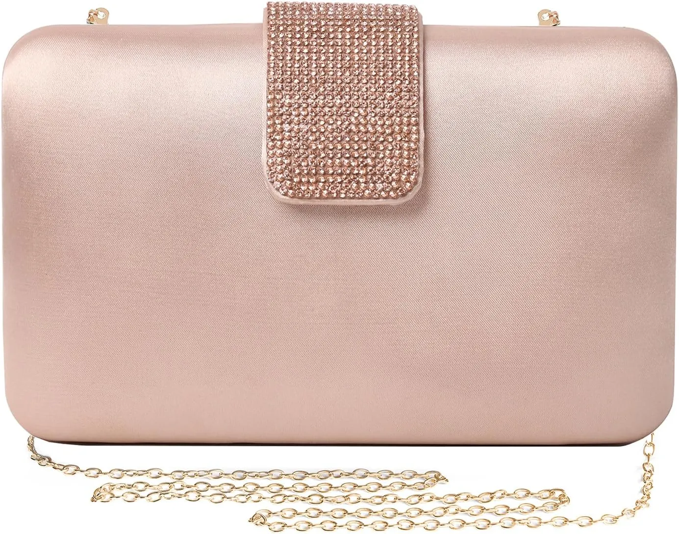 Satin Rhinestones Evening Bags Party Bridal Clutch Purse For Women Prom Clutch