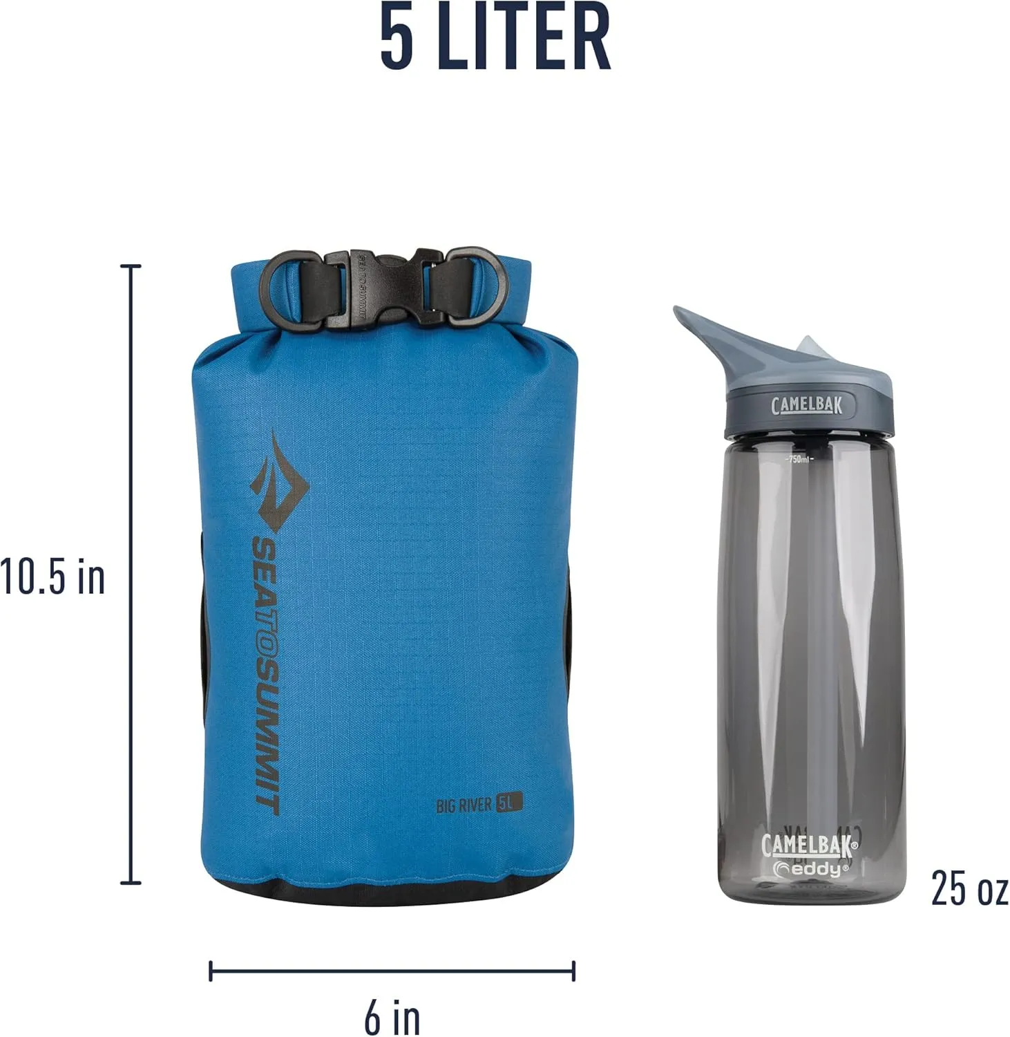 Sea to Summit Big River Dry Bag, Ultra-Durable Roll-Top Dry Storage