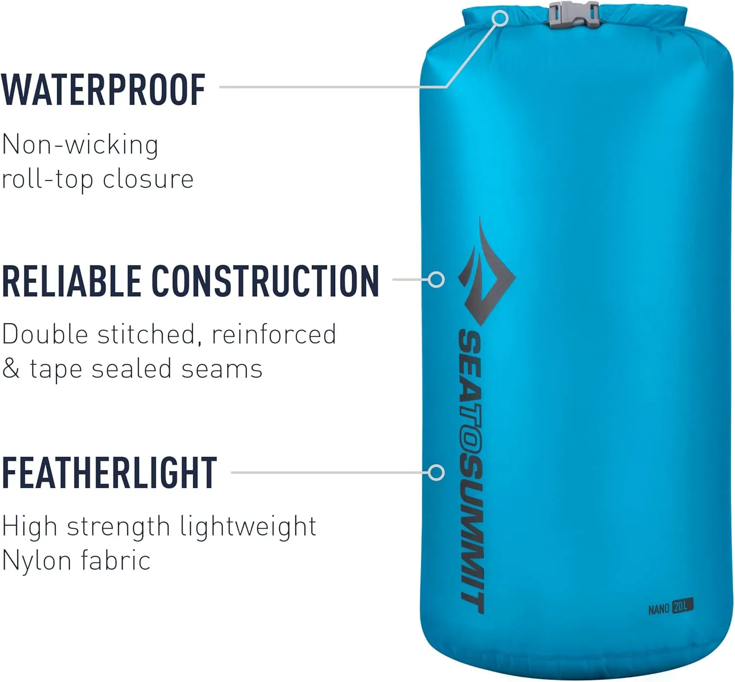 Sea to Summit Ultra-Sil Nano Dry Sack, Featherlight Dry Bag