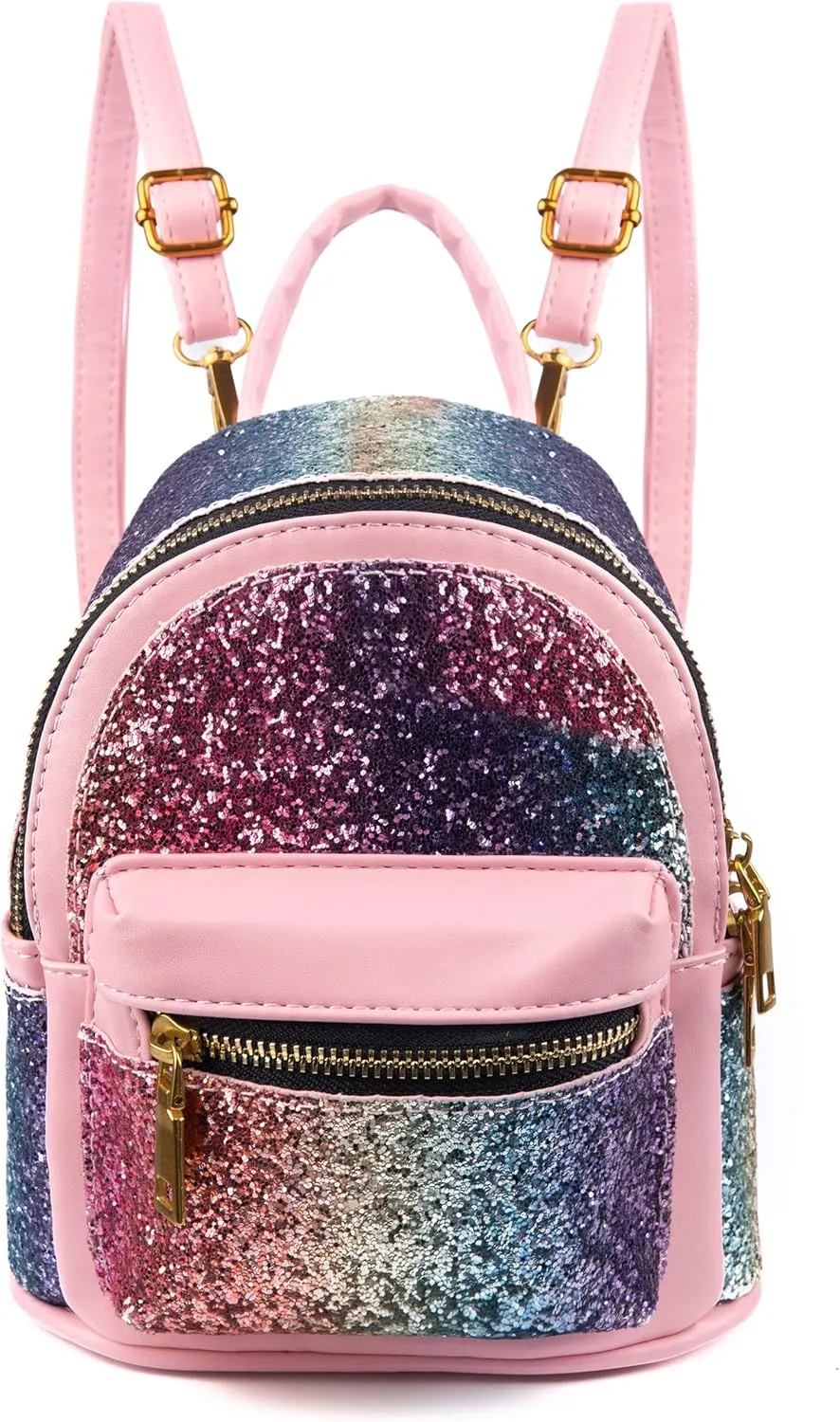 SEALINF Women Girl Bling Mini Backpack Convertible Shoulder Cross Bags Purse