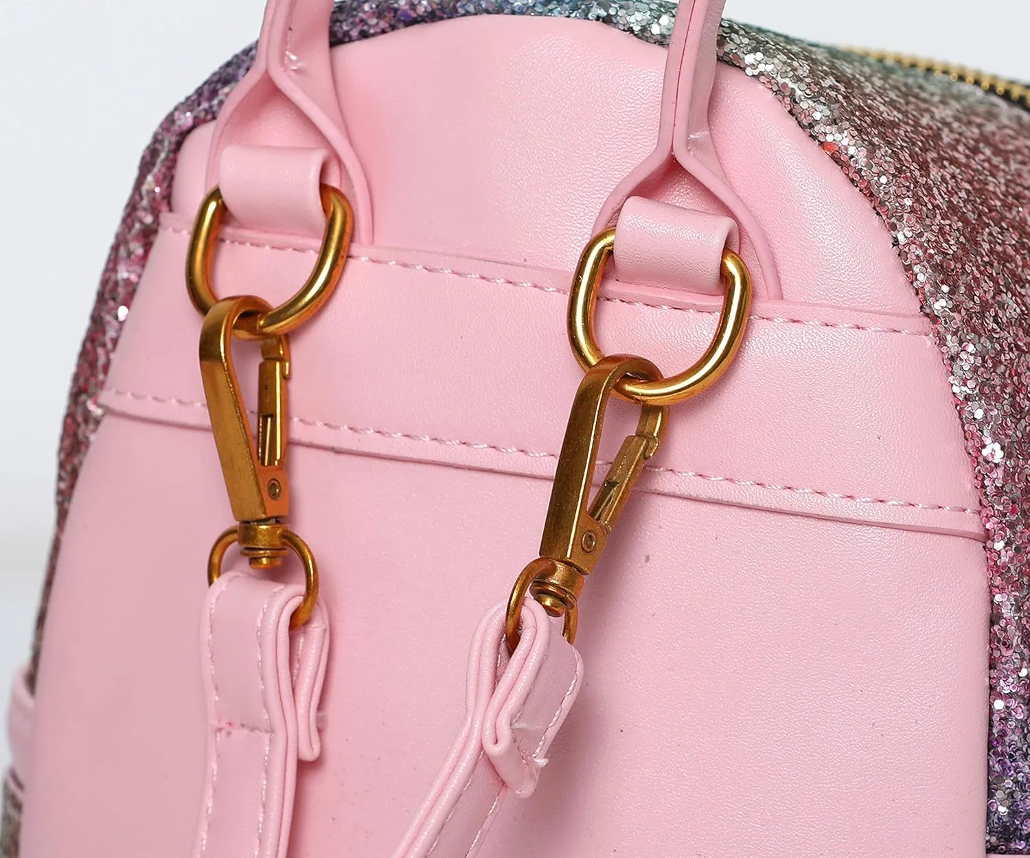 SEALINF Women Girl Bling Mini Backpack Convertible Shoulder Cross Bags Purse