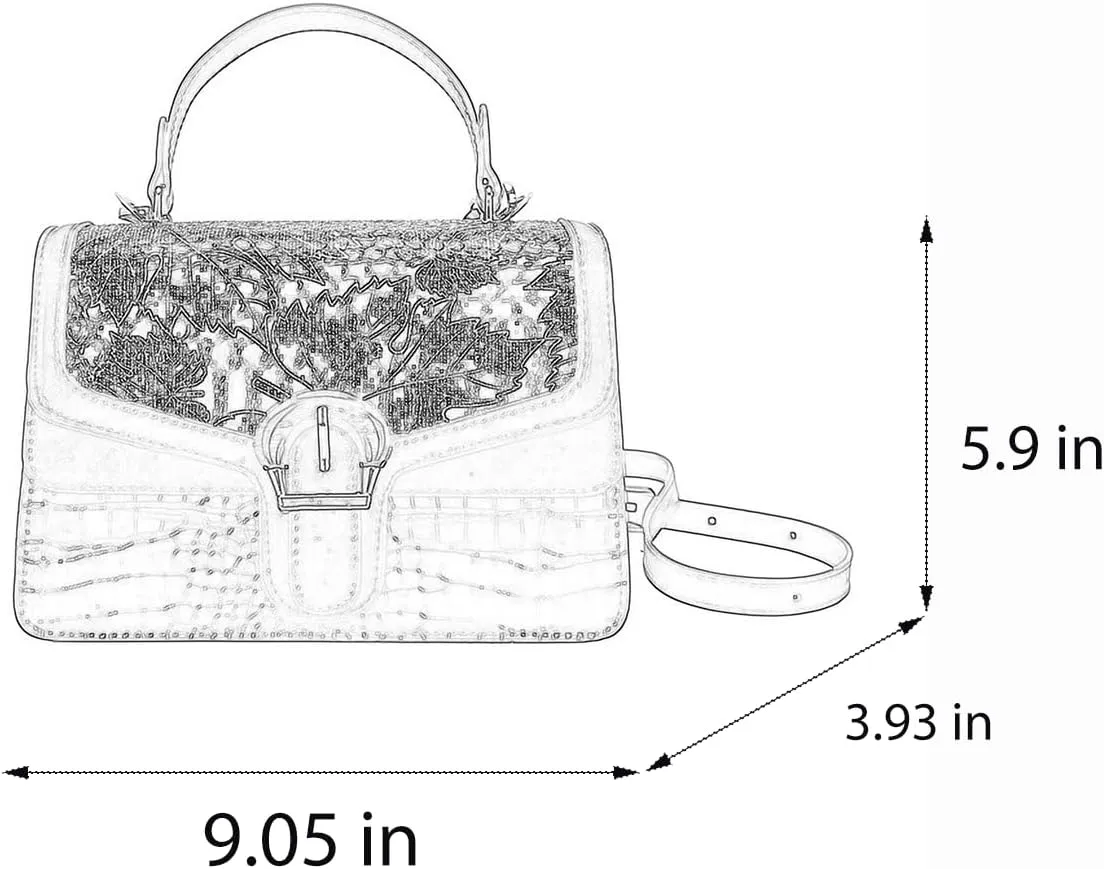 Serpentine Print Ladies Luxury Leather Top Handling Satchel Tote Retro Travel Party PU Stylish Shoulder Bag