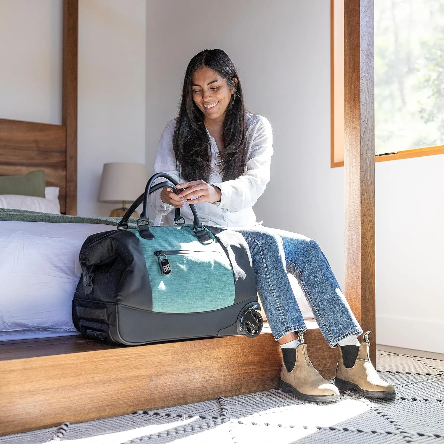 Sherpani Trip, 2 Wheeled Rolling Duffel Bag, Travel Duffel Bags, Duffle Bag, Carry On Luggage for Women