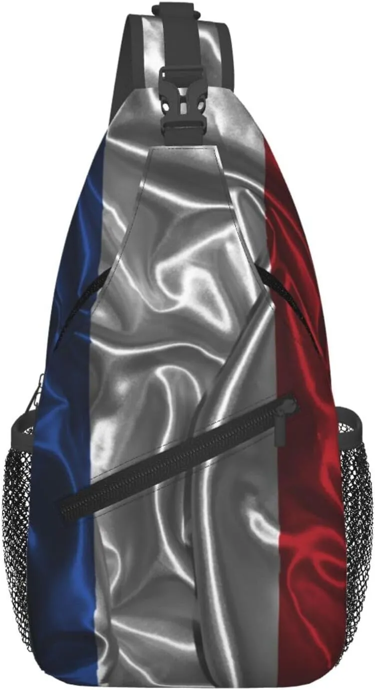 Silk Style Flag Of The Netherlands Crossbody Bags For Women Men Chest Backpack Gym Shoulder Bag Travel Outdoor Sports Casual Crossbody Bags
