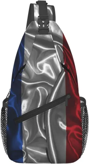 Silk Style Flag Of The Netherlands Crossbody Bags For Women Men Chest Backpack Gym Shoulder Bag Travel Outdoor Sports Casual Crossbody Bags