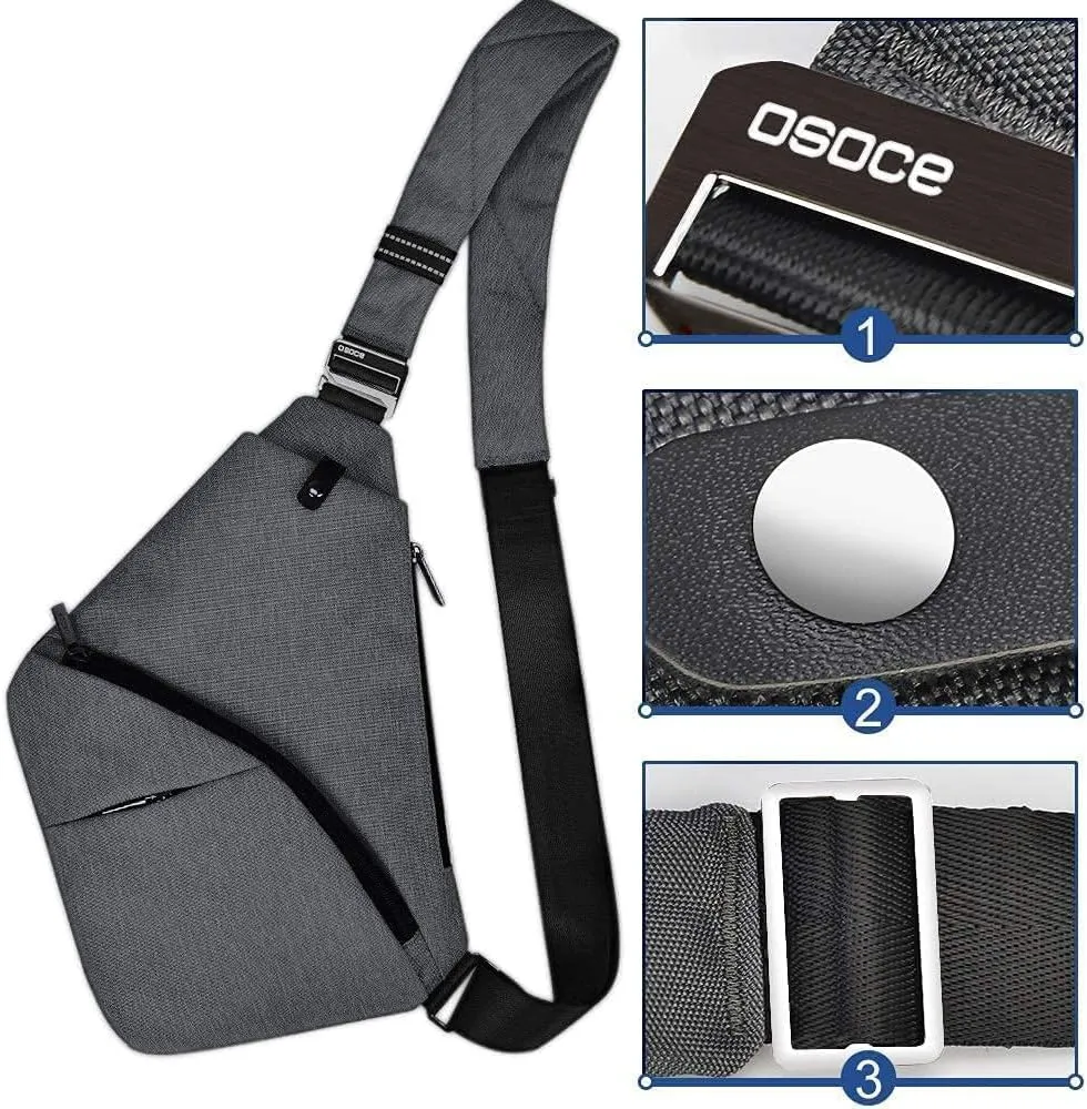 Sling Bag for Men, Crossbody Bag Shoulder Bag for Men Anti-theft Bag for Travel Casual