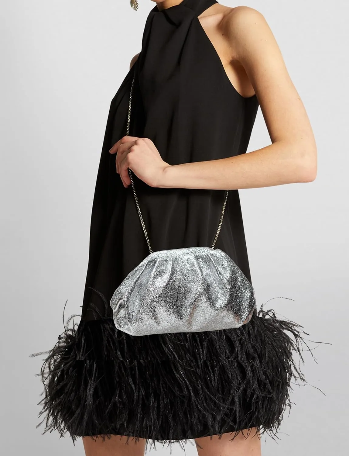 Slouchy Clutch Bag for Women Evening Bag Purse Handbag Wedding Party Clutch Bag