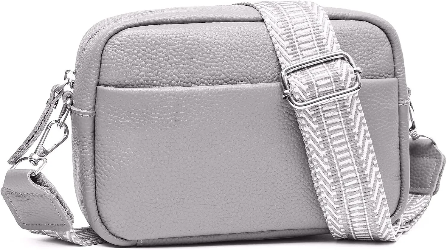 Small Crossbody Bags for Women Genuine Leather, Guitar Strap Shoulder Handbag Purse Camera Bag with Rfid Card Slots