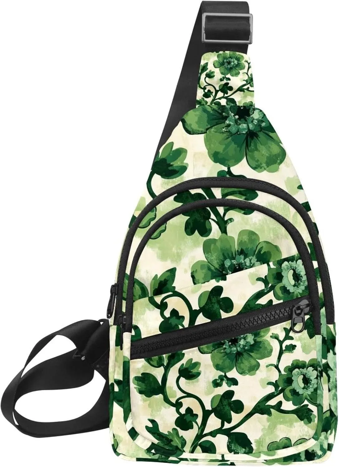 Small Sling Backpack Crossbody Sling Bag, Chest Bag Daypack, Vintage Floral
