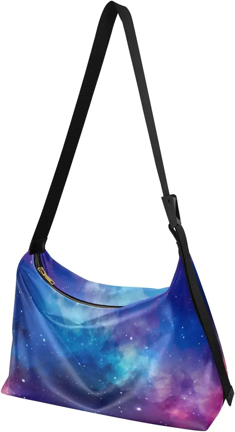 Space Large Leather Crossbody Bag, Shoulder Sling Bag for Men, Cross Body Leather Shoulder Bag