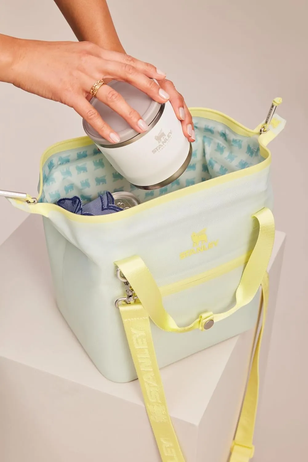 Stanley All Day Julienne Mini Soft Cooler Bag and Lunch Box | Can Cooler with Handles and Strap | 12 Hour Cooling | Insulated Travel Bag with Zipper | BPA-Free