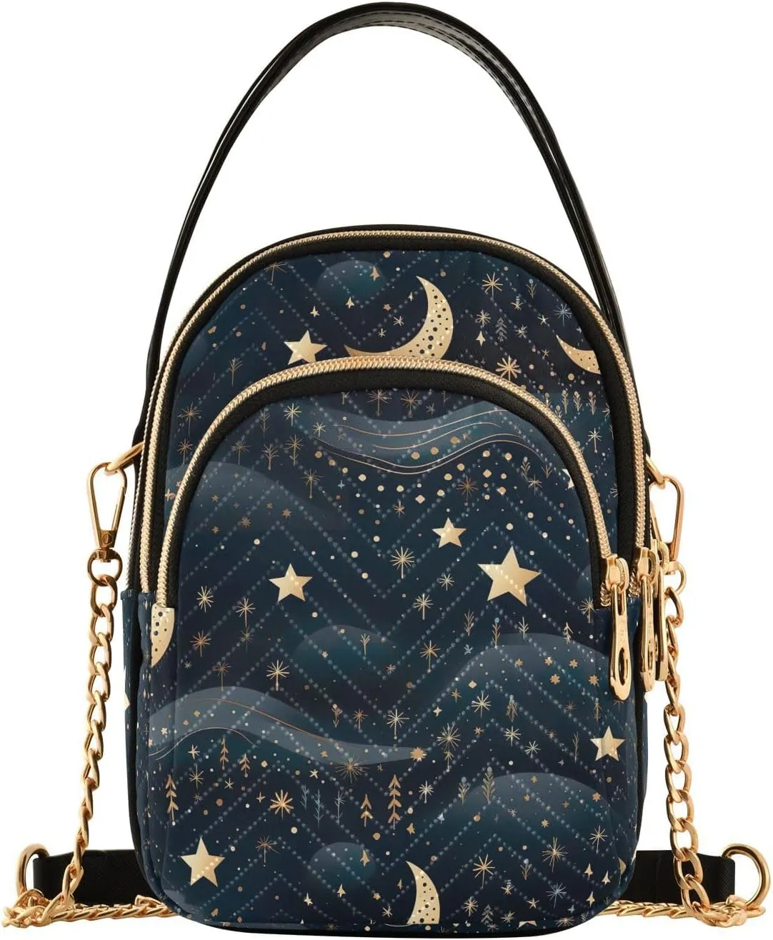 Stars and Moon Small Crossbody Bags for Women Detachable Strap Purses Travel Handbags 20850782