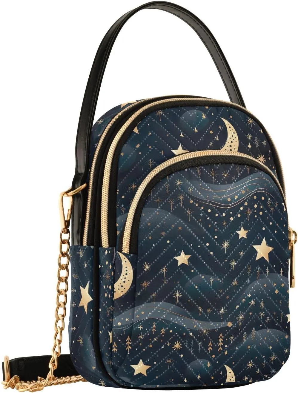 Stars and Moon Small Crossbody Bags for Women Detachable Strap Purses Travel Handbags 20850782