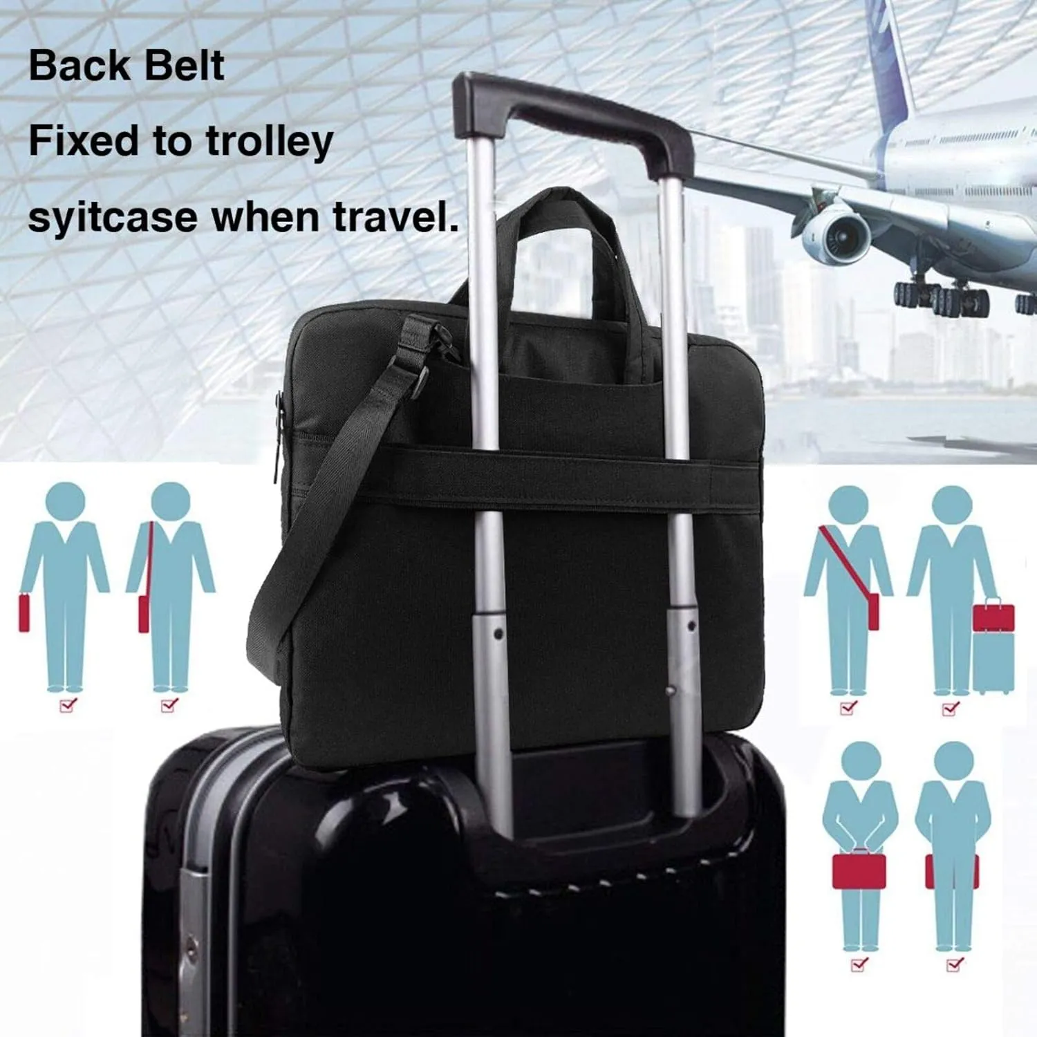 Steam Train Descent Sunset Printed Laptop Tote Bag Travel Bag Business Computer Bag Work Bag for Men Women