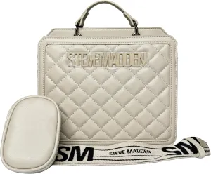 Steve Madden Bevelyn Convertible Tote Bag, Quilted Oatmilk