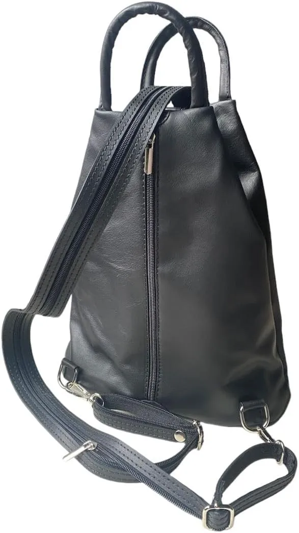 Submedium Leather Backpack Convertible Purse