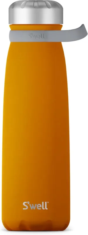 S'well Stainless Steel Traveler With Handle, 40oz, Golden Hour, Triple Layered Vacuum Insulated Containers Keeps Drinks Cold for 60 Hours and Hot for 20, BPA Free, Easy Carrying On the Go