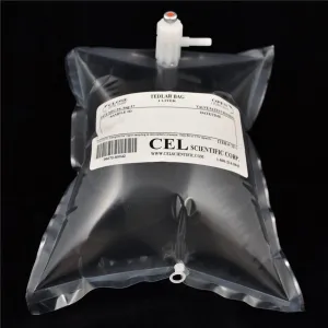 Tedlar Bag 1L - Air Sampling - Gas Sampling - PVF film - Polypropylene fitting valve (Pack of 10)