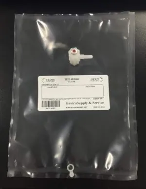 Tedlar Sampling Bags 1 Liter, Premium (Vapor, Gas, Air) Sampling Bag
