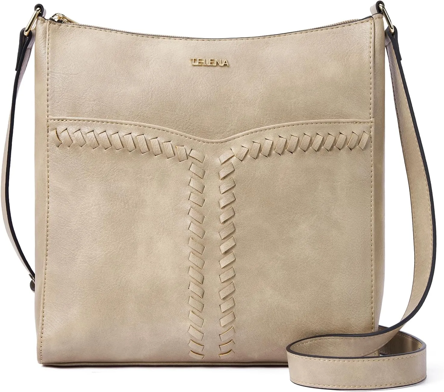 Telena Crossbody Purses for Women Trendy Vegan Leather Purses Bucket Hobo Bags Handbags with Adjustable Guitar Strap