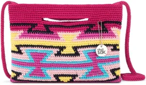 The Sak Linden Convertible Crossbody Bag in Crochet, Adjustable Multi Use Strap