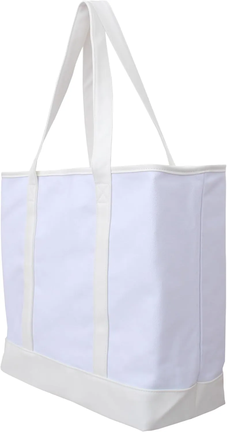 Threadart Extra Large Canvas Tote Bag - 22"x16"x6" - 14 oz Canvas - Shopping, Beach, Getaways, Gifts