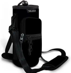 ToLuLu 25/32/40oz Water Bottle Carrier Bag Pocket,Insulated Neoprene Adjustable Shoulder Strap Water Bottle Pouch Case, Crossbody Water Bottle Holder Sling Sleeve for Men Women Adults