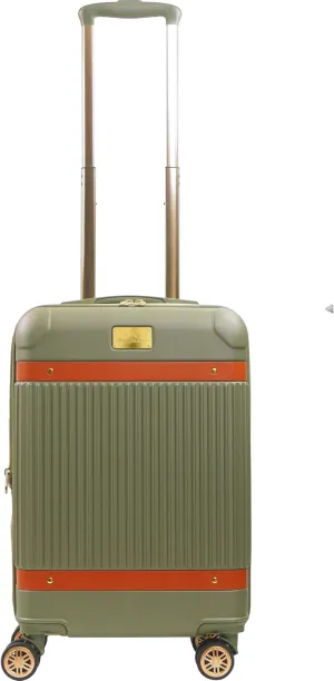 Tommy Bahama 22.5 Inches Rolling Carry On, Hard-Sided Suitcases with Spinner Wheels, Olive