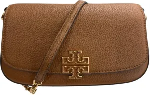 Tory Burch 138772 Britten Moose Brown With Gold Hardware Women's Convertible Crossbody Bag