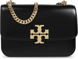Tory Burch Women's Eleanor Black Leather Small Convertible Shouldre Handbag