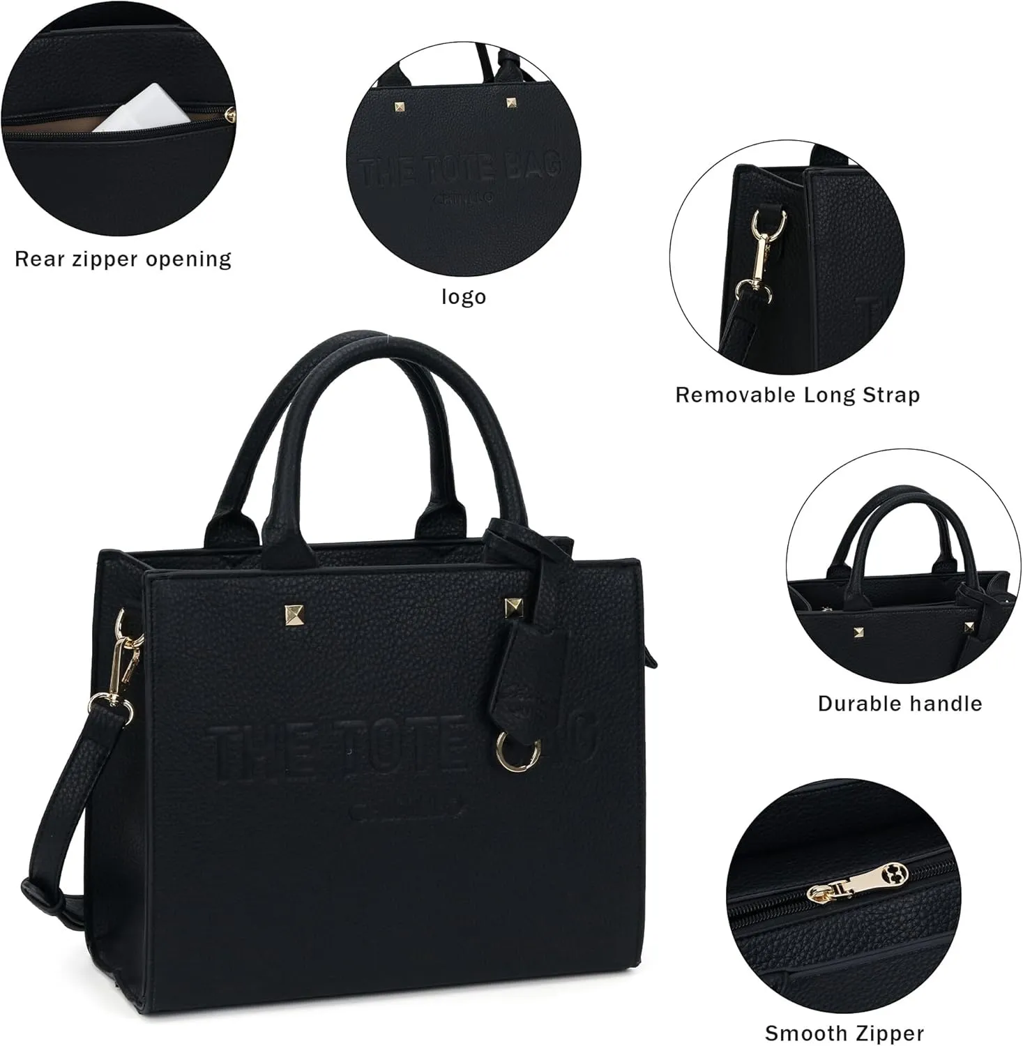 Tote Bag for Women, Top Handle Stachel Purse and Handbags with Shoulder Strap