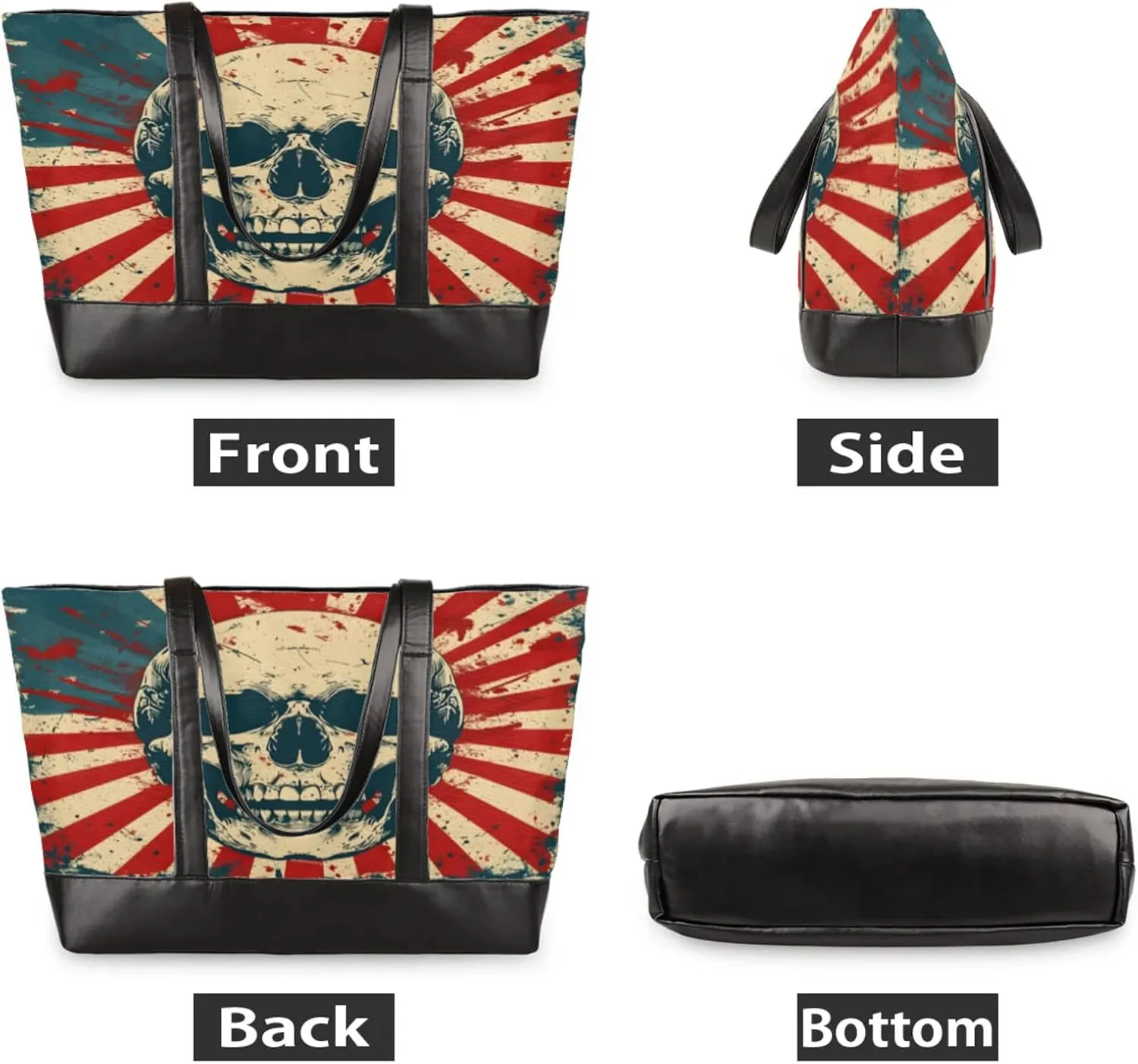 Tote Bag for Women with Zipper, Laptop Tote Bags Laptop Sleeve Case Shoulder Bag