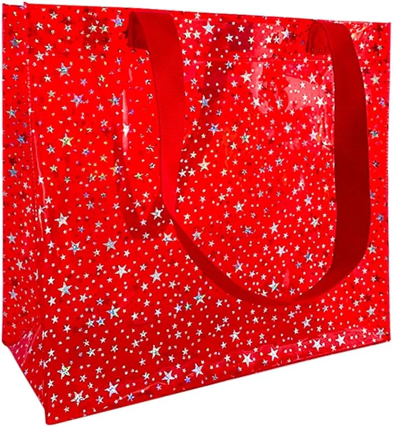 TotePrint 2PCS Clear Star Hand Bags - Versatile Waterproof, Embossed Star Work Shoulder Totes for Women