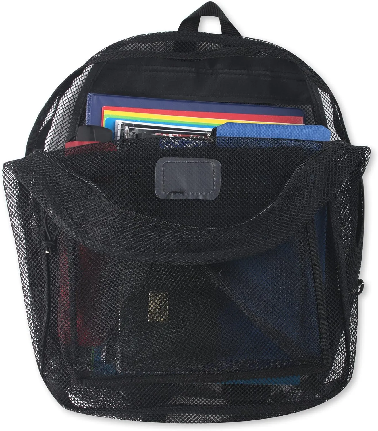 Transparent Mesh Backpacks for School Kids, Beach, Travel - Mesh See Through Backpack with Padded Straps Large