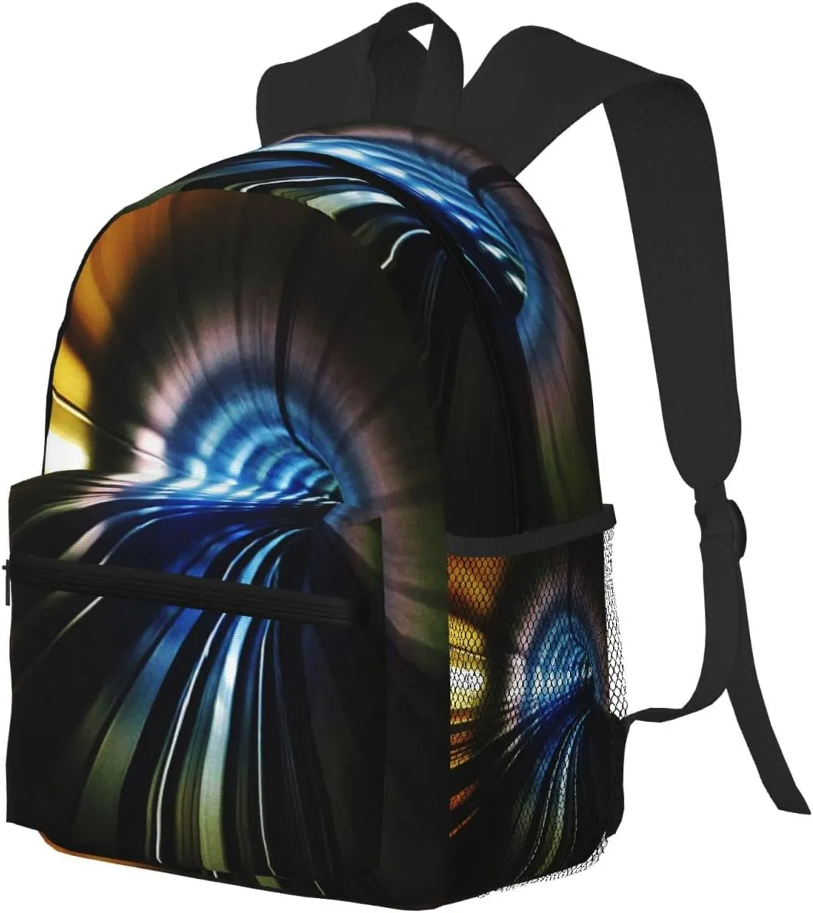 Tube Subway Underground Train Backpack, Travel Laptop Backpack Computer Bag Rucksack for Men Women Business Work Fits 15.6 Inch Notebook