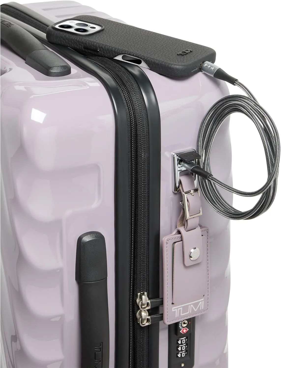 TUMI - 19 Degree International Expandable 4 Wheeled Carry-On - Hard Shell Suitcase - 21.8" X 14.0" X 9.0" - Lavender